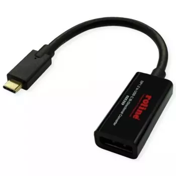 USB graphics adapter ROLINE 11.04.5957-10 3840 x 2160 pixels Black