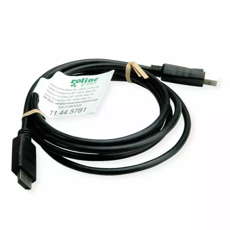 DisplayPort ROLINE 11.44.5782-10 HDTV Black