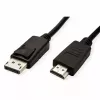 DisplayPort ROLINE 11.44.5782-10 HDTV Black