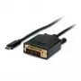 Video Cable Adapter VALUE 11.99.5831 1m USB C DVI Black