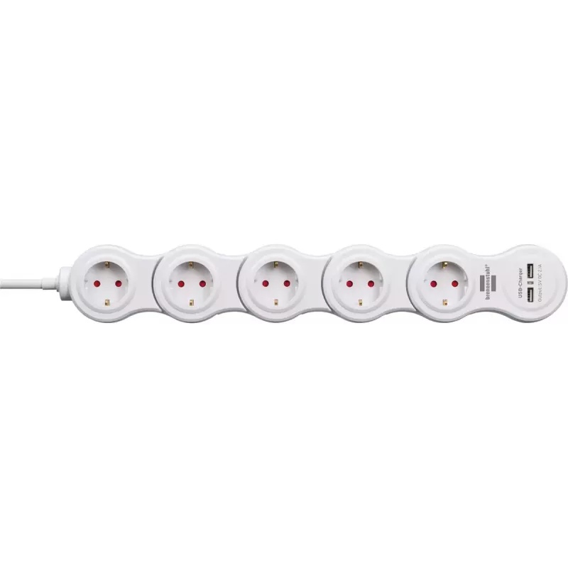Power Extension Brennenstuhl Vario 1.4m 5 AC Outlets Indoor