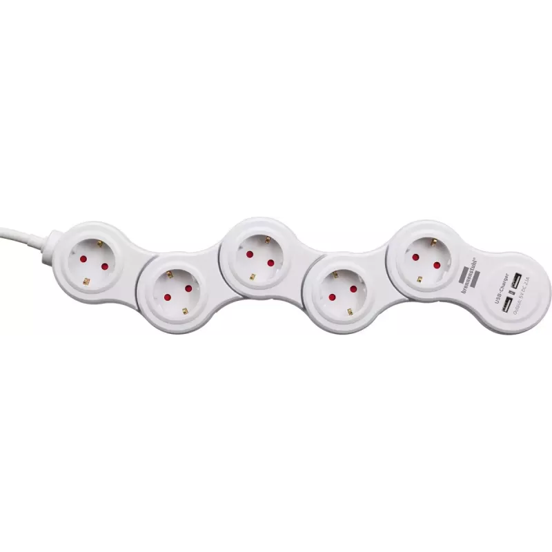 Power Extension Brennenstuhl Vario 1.4m 5 AC Outlets Indoor