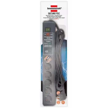 Power Extension Cord Brennenstuhl 1159541376 3m 6 AC Outlets Indoor Anthracite
