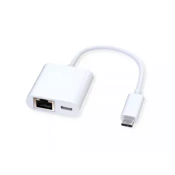 Cable Gender Changer ROLINE 12.02.1100 USB 3.2 Gen 2 Type C RJ-45 White
