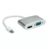 Adapter Mini DisplayPort - HDMI/VGA ROLINE 12.03.3161