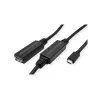 ROLINE USB Cable 12.04.1066 USB 3.2 Gen 1 10m USB C USB A Black