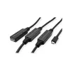 ROLINE USB cable 12.04.1068 USB 3.2 Gen 1 20 m USB C USB A Black