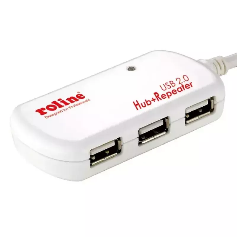 USB Hub ROLINE 4 Ports with Repeater 12 m