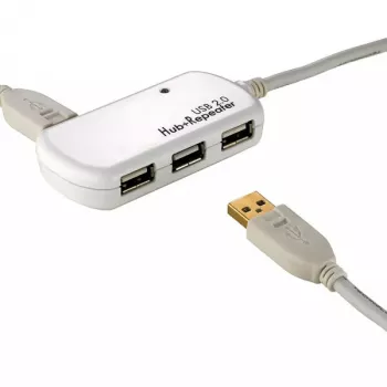 USB Hub ROLINE 4 Ports with Repeater 12 m