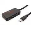 ROLINE USB 3.2 Gen 1 Hub 4 Ports with Repeater black 10 m