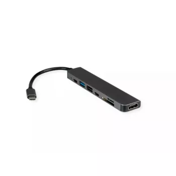 Laptop Dock VALUE 12.99.1136 Wired USB 3.2 Gen 2 Type-C Black Grey
