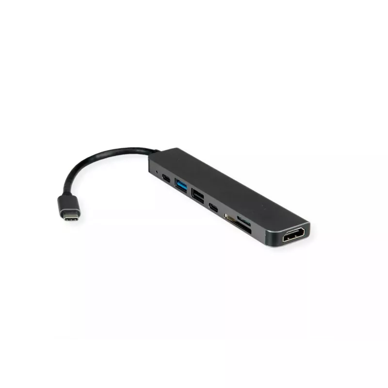 Laptop Dock VALUE 12.99.1136 Wired USB 3.2 Gen 2 Type-C Black Grey