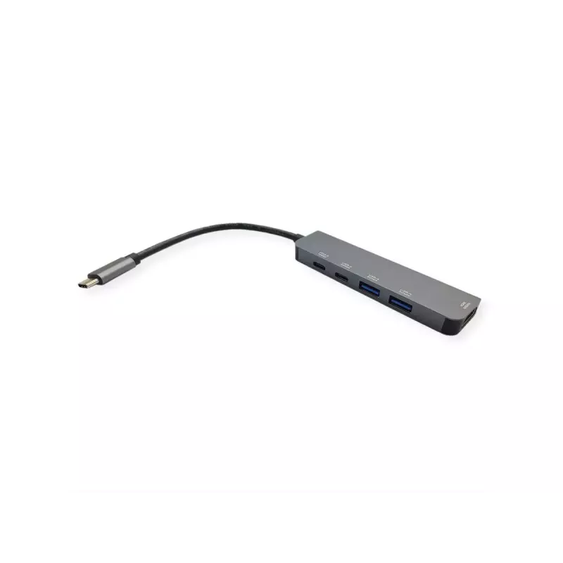 Laptop Dock VALUE 12.99.1137 Wired USB 3.2 Gen 1 Type-C Black Grey