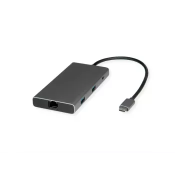 Laptop dock VALUE 12.99.1139 Wired USB 3.2 Gen 1 Type-C Black Grey