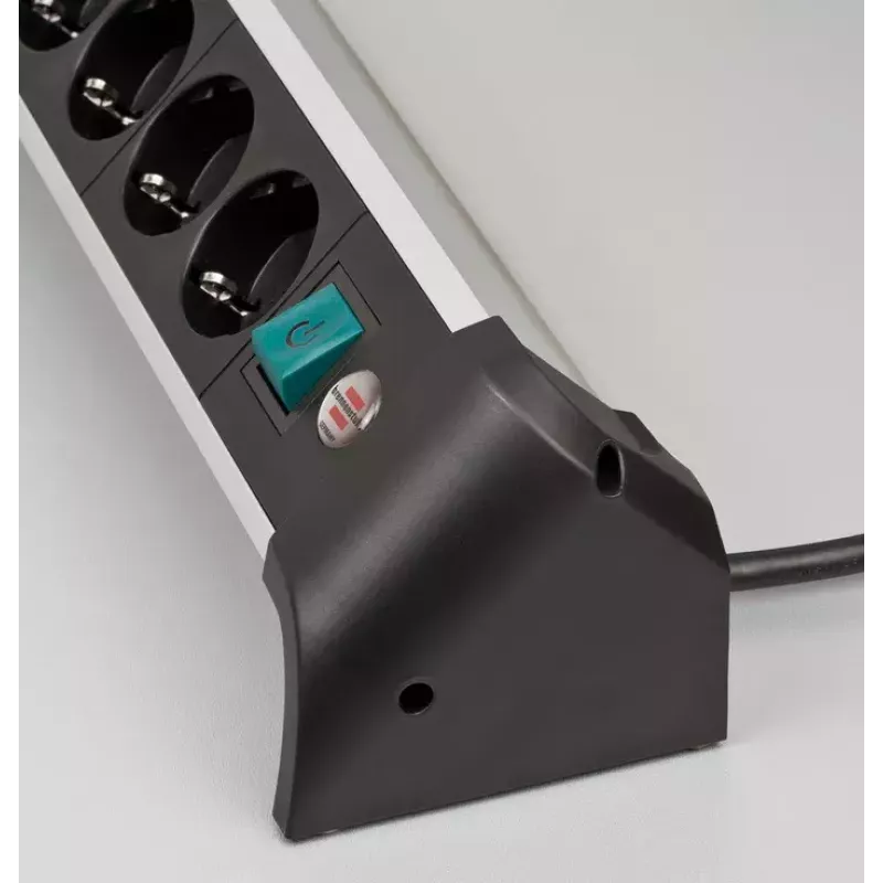 Power extension Brennenstuhl 1391040410 1.8m 4 AC outlets Indoor Black Silver