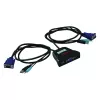 KVM Switch ROLINE Star 1 User 2 PCs Audio USB