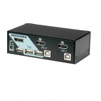KVM Switch ROLINE 1 User 2 PCs DisplayPort with USB Hub