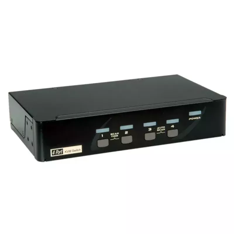 KVM Switch ROLINE 1 User 4 PCs DisplayPort with USB Hub