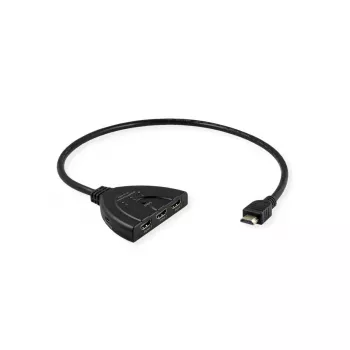 VALUE HDMI video switch 14.99.3567, HDMI, 4K (3840x2160) 60 Hz, 3-input, black