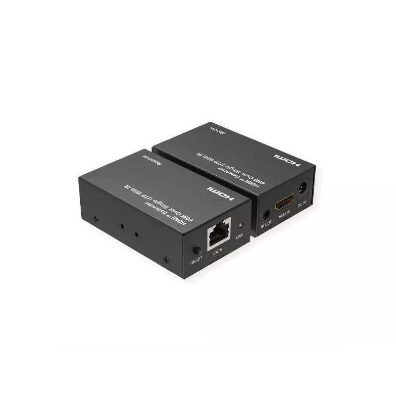 AV extender (transmitter & receiver) VALUE 14.99.3569 — Cat6, up to 1920×1200, 5V/1A
