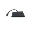 USB-C interface hub VALUE 14.99.5041 — USB 3.2 Gen 1 Type-C/Type-A, 1000 Mbit/s, aluminium, black, 76×46×12.2 mm