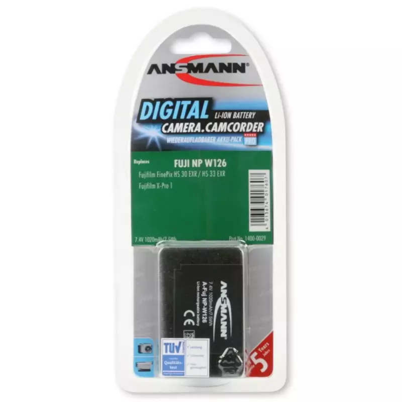 Battery Ansmann A-FUJ NP-W 126 Lithium-Ion 1020 mAh