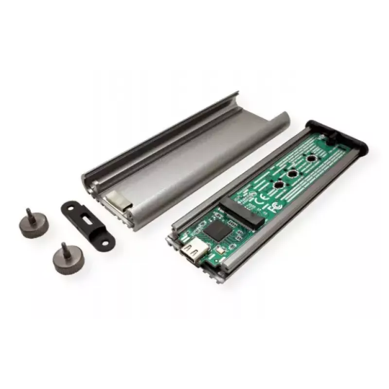 SSD enclosure ROLINE 16.01.4147 M.2 Aluminium Black 20 Gbit/s