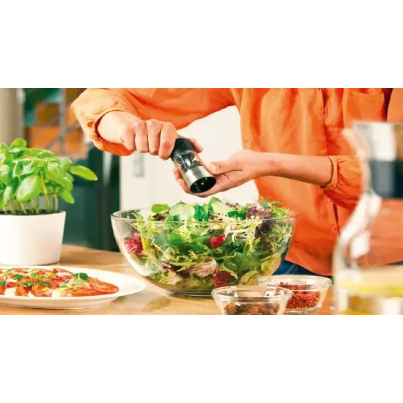 Bosch 1600A001YE Pepper grinder Black, Stainless steel