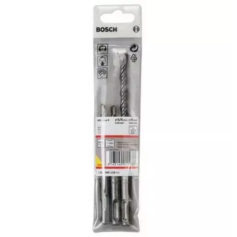 Drill bit set Bosch 1 617 000 118 3 pcs SDS Plus 5.0mm 6.0mm 8.0mm