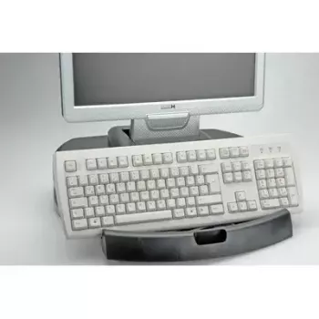 ROLINE Trend Dual Monitor/Printer Stand, 20 kg Load, 450x350 mm Platform, Black/Grey
