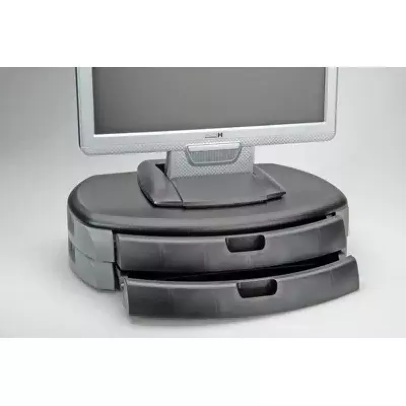 ROLINE Trend Dual Monitor/Printer Stand, 20 kg Load, 450x350 mm Platform, Black/Grey