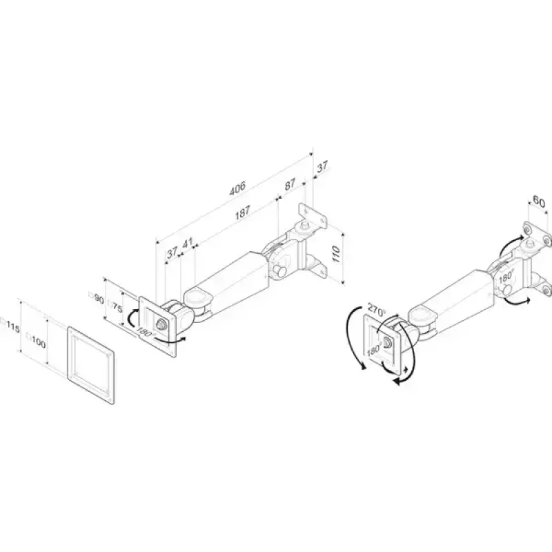 LCD Monitor Arm Standard ROLINE 17.03.1123