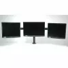 VALUE Triple LCD Arm Desk Clamp black — 3-screen monitor mount, adjustable