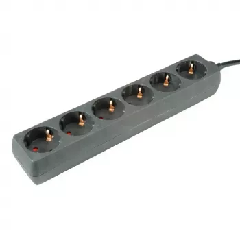 Power Extension ROLINE 19.07.1073 3m 6 AC Outlets Indoor Black