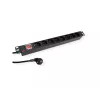 ROLINE 19.07.1619 power distribution unit PDU 8 AC outlets 1U Black