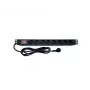 ROLINE 19.07.1619 power distribution unit PDU 8 AC outlets 1U Black