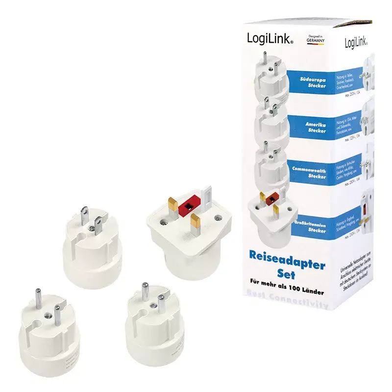 Power Plug Adapter LogiLink PA0186 White