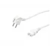 Power cable VALUE 19.99.1016 White 0.6 m CEE7/7 IEC 320