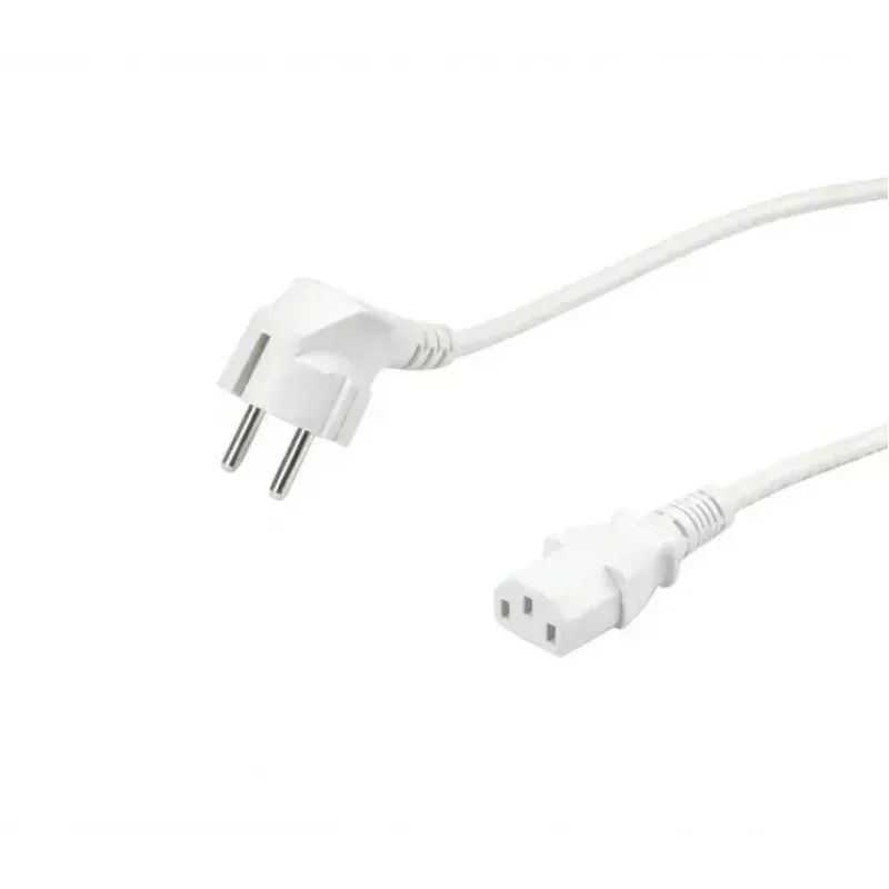 Power cable VALUE 19.99.1016 White 0.6 m CEE7/7 IEC 320