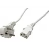 Power cable VALUE 19.99.1016 White 0.6 m CEE7/7 IEC 320