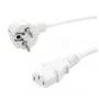 Power cable VALUE 19.99.1016 White 0.6 m CEE7/7 IEC 320