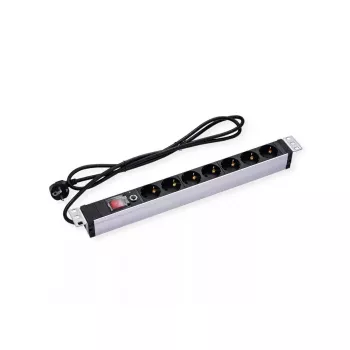 Power Distribution Unit PDU VALUE 19.99.1637 7 AC outlets 1U Aluminium Black