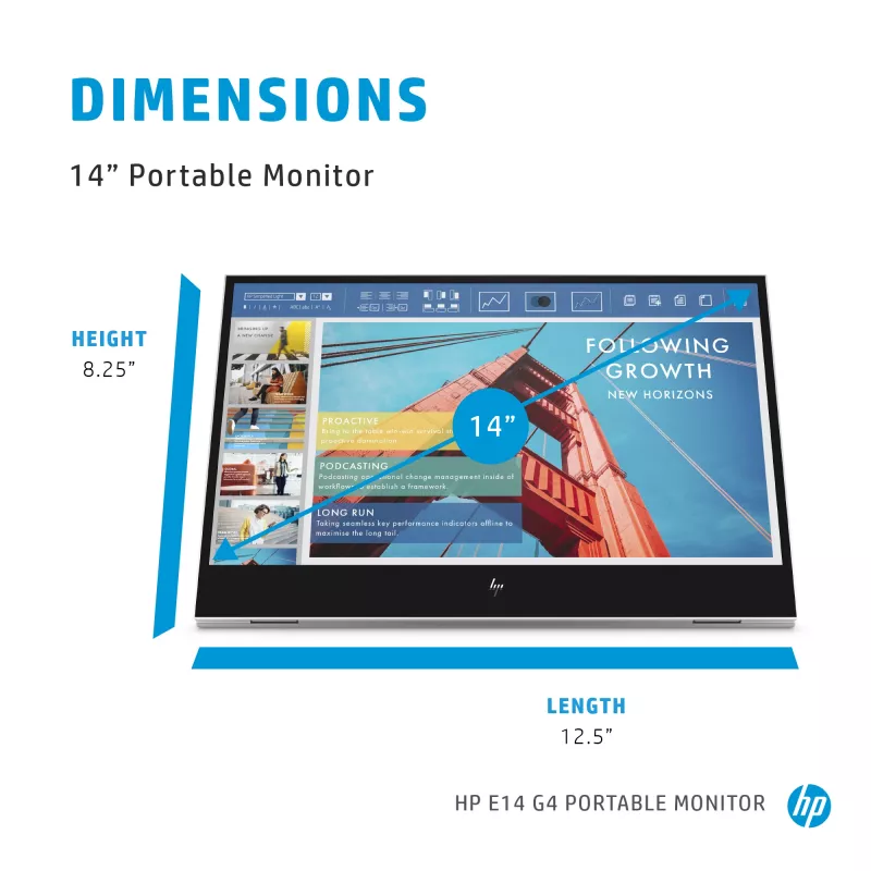 Monitor HP E-Series E14 G4 14 inch Full HD LCD 1920x1080