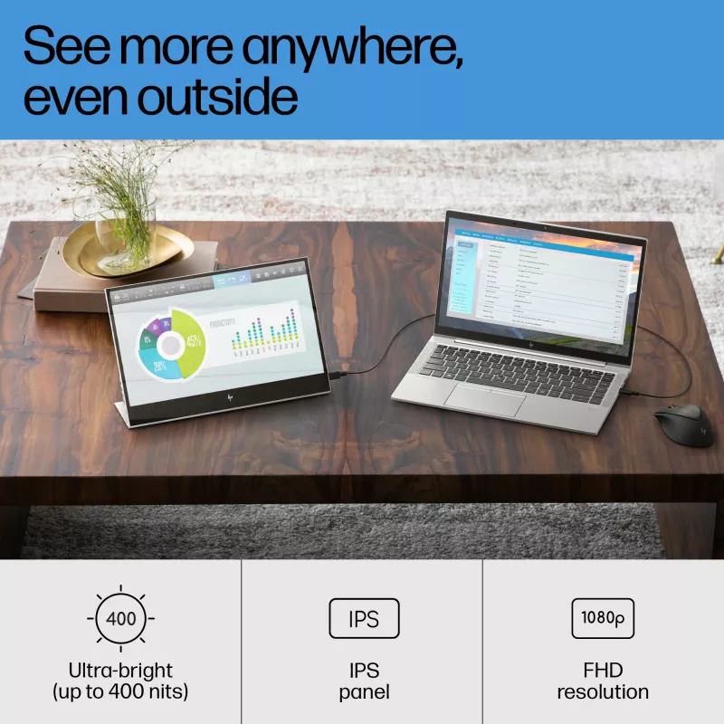 Monitor HP E-Series E14 G4 14 inch Full HD LCD 1920x1080