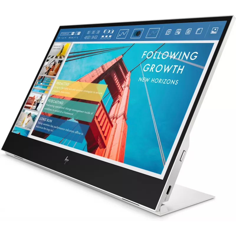 HP E-Series E14 G4 computer monitor 35.6 cm (14 inch) 1920 x 1080 pixels Full HD LED White
