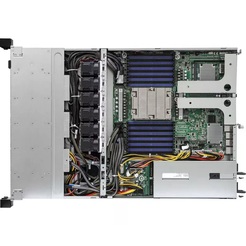 Computer Case ASRock 1U12E-GENOA/2L2T Rack (1U) Grey