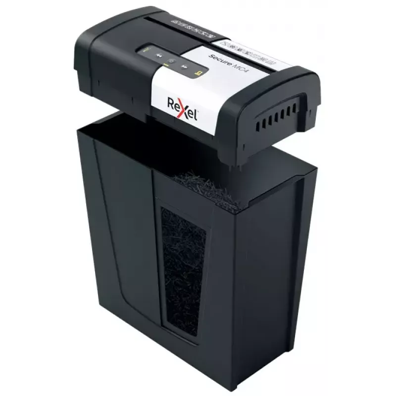 Rexel Secure MC4 paper shredder Micro-cut shredding 60 dB Black, Silver