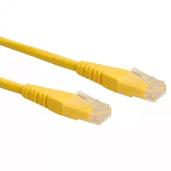 Network Cable ROLINE UTP Patch Cord Cat.6 RJ-45 0.3m Yellow