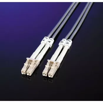 Fibre Optic Jumper Cable ROLINE LC/LC OM3 50/125µm Turquoise 2m
