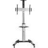 InLine Height Adjustable TV Cart for 37-70 inch Displays, 50 kg, VESA up to 600x400, Black